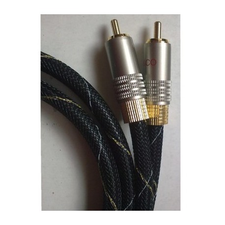 Cable 2 rca - 2 rca stereo: 2,0 mts