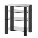 mueble hifi 4 estantes Sonorus RX5040 transparente negro