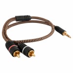 PRBLACKJACK-1.0 - Cable jack 3.5mm a 2 rca stereo 1,0 mts