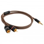 PRBLACKJACK-2.0 - Cable jack 3.5mm a 2 rca stereo 2,0 mts